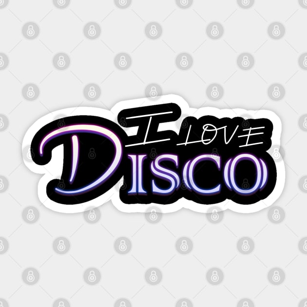 I love disco #2 Sticker by archila